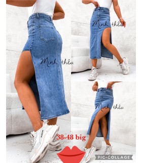 Spódnica damska jeansowa, Duże rozmiary 3005N045 (38-48, 12)