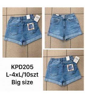 Szorty damskie jeansowe - Duże rozmiary 0706V005 (L-4XL, 10)