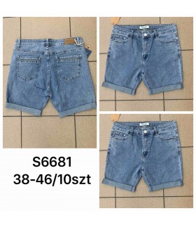 Szorty damskie jeansowe, Duże rozmiary 1206N127 (38-46, 10)