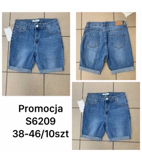 Szorty damskie jeansowe, Duże rozmiary 1206N129 (38-46, 10)