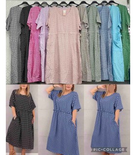 Sukienka damska - Duże rozmiary. Made in Italy 1606V076 (Standard, 4)