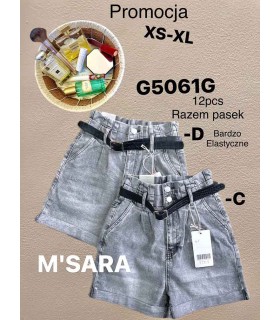 Szorty damskie jeansowe 1706V043 (XS-XL, 12)