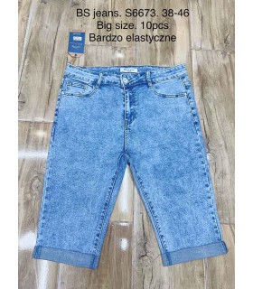 Spodenki damskie jeansowe - Duże rozmiary 1706V048 (38-46, 10)