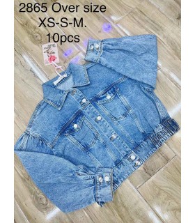 Kurtka damska jeansowa 2106V025 (XS-S-M, 10)