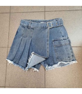 Spódnica - szorty damska jeansowa 2206V051 (S-M-L, 6)