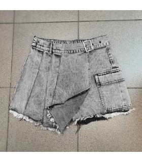 Spódnica - szorty damska jeansowa 2206V052 (S-M-L, 6)