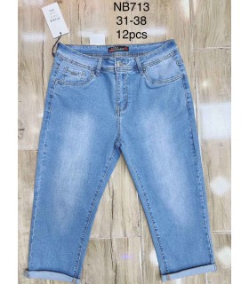 Rybaczki damskie jeansowe 2506V027 (31-38, 12)