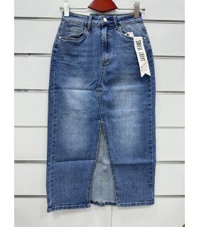 Spódnica damska jeansowa, Duze rozmiary 2606N127 (36-44, 12)