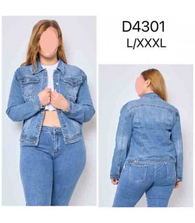 Kurtka damska jeansowa, Duże rozmiary 2606N154 (L-3XL, 12)