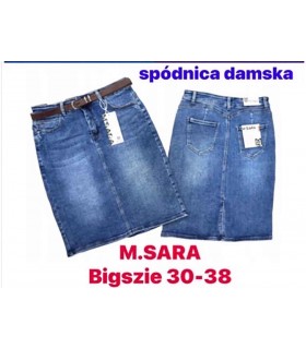 Spódnica damska jeansowa - Duże rozmiary 2906V160 (30-38, 10)