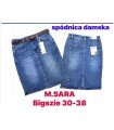 Spódnica damska jeansowa - Duże rozmiary 2906V160 (30-38, 10)