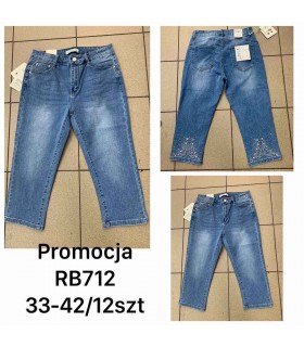 Rybaczki damskie jeansowe 0307V040 (33-42, 12)