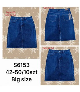 Spódnica damska jeansowa - Duże rozmiary 0307V041 (42-50, 10)