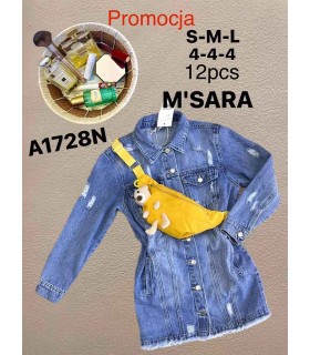 Koszula damska jeansowa 0607V042 (S-M-L, 12)