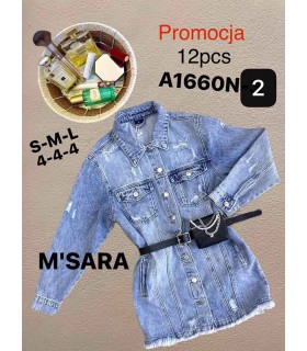 Koszula damska jeansowa 0607V043 (S-M-L, 12)