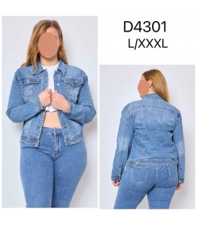 Kurtka damska jeansowa - Duże rozmiary 1007V020 (L-3XL, 12)