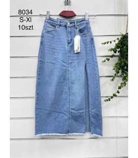 Spódnica damska jeansowa 1007V063 (S-XL, 10)