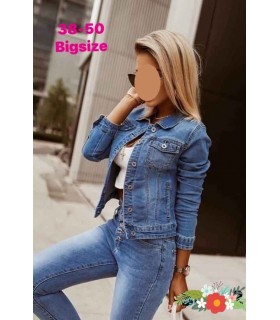 Kurtka damska jeansowa - Duże rozmiary 1207V032 (38-50, 7)