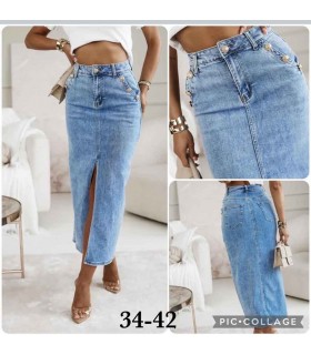 Spódnica damska jeansowa 1707V121 (34-42, 10)