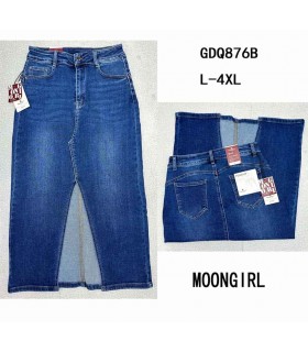 Spódnica damska jeansowa - Duże rozmiary 2307V015 (L-4XL, 10)