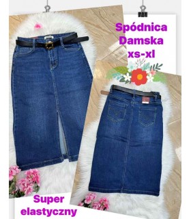 Spódnica damska jeansowa 2307V019 (XS-XL, 10)