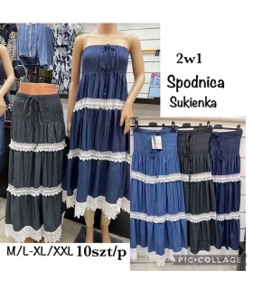 Sukienka - spódnica damska 2307V312 (M/L-XL/2XL, 10)
