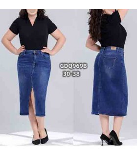 Spódnica damska jeansowa, Duze rozmiary 2507N120 (L-4XL, 10)