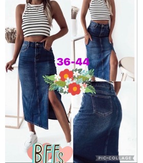 Spódnica damska jeansowa, Duze rozmiary 2507N126 (36-44, 10)