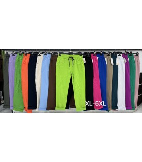 Spodnie damskie, Duże rozmiary. Made in Italy 2507N216 (XL-5XL, 5)