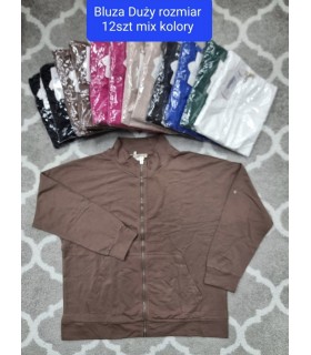 Bluza damska, Duże rozmiary. Made in Turkey 2607N061 (Standard, 12)