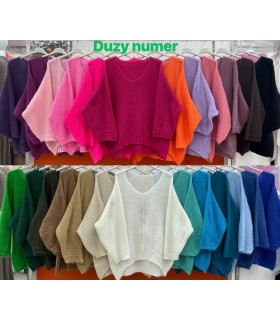 Sweter damski, Duze rozmiary. Made in Italy 2707N021 (Standard, 4)